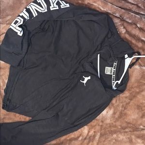 cropped victoria secret pink sweater